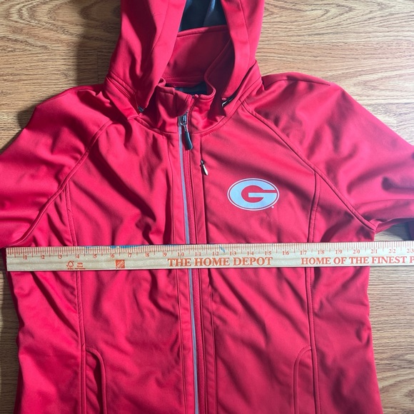 Women Red UGA Jacket - Picture 7 of 8